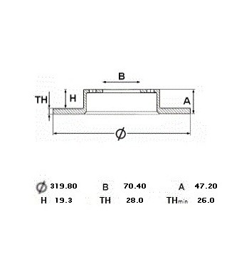 Discos Freno Delantero JGO HONDA RIDGELINE 2008  2014