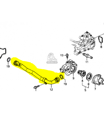 Tubo Agua Calefaccion 1 Salida HONDA ACCORD 1990 1992 F20 F22