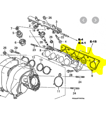 Empaquetadura Multiple Admision CRV 2002 2006 K24