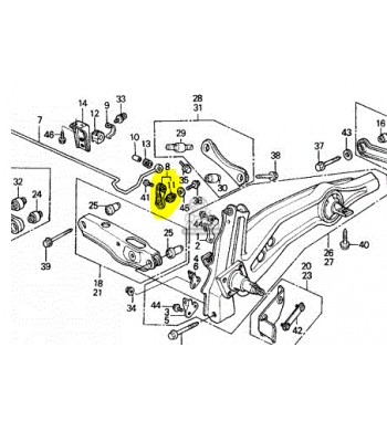 BIELETA BUJE TRASERO BARA ESTABILIZADORA INTEGRA CIVIC 1989 1993